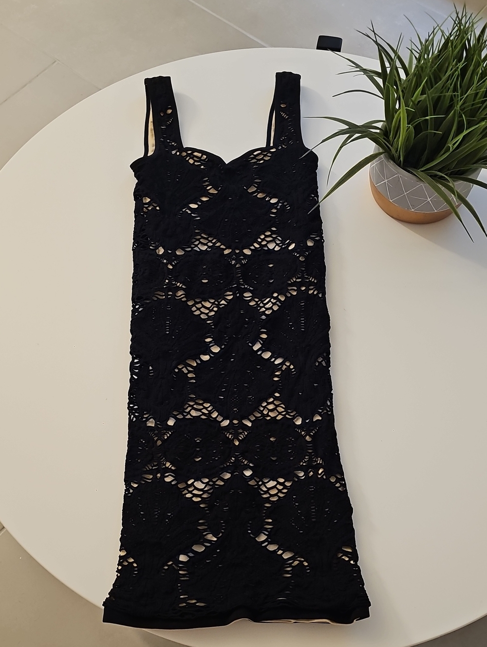 Intimately Free People Black Lace Tank Sheath Dress